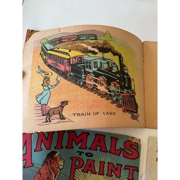 1910’s Antique Color Books & Drawing Book Bundle of 4 Rough Condition - Picture 8 of 14